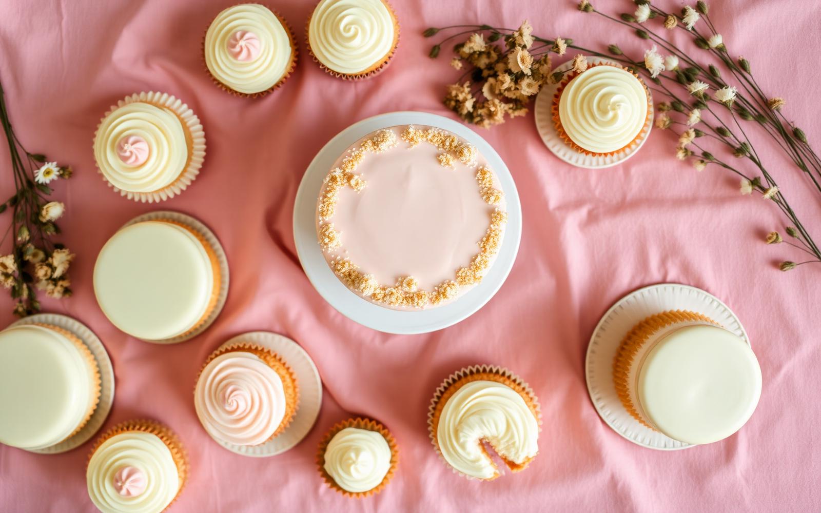 Assorted Bamas cakes and pastries